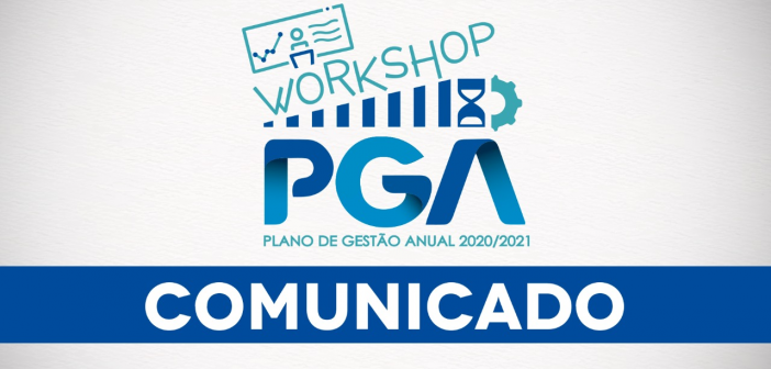 CANCELAMENTO do Workshop do Plano de Gestão Anual COMUNICADA-SITE